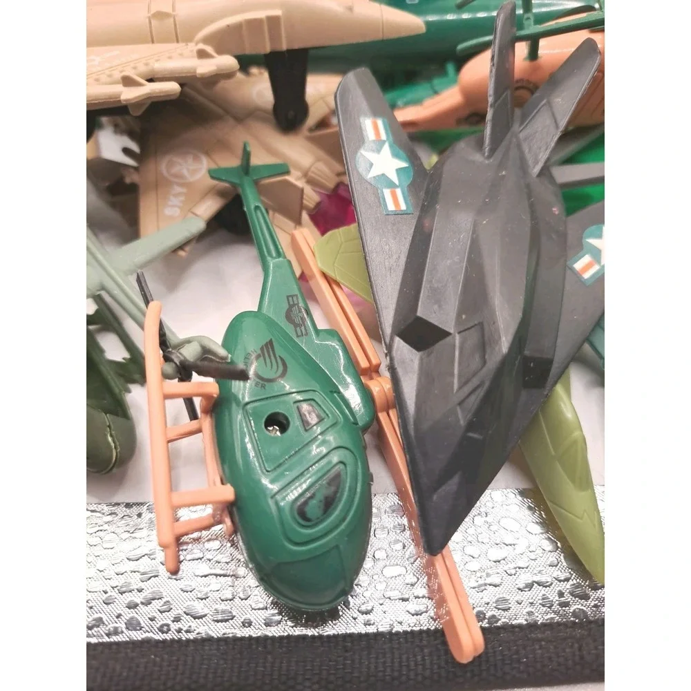 Mixed Lot of Airplane Helicopter Fighter Jet Toys Cake Toppers